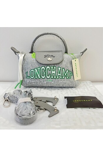 Longchamp La Pliage University Gri Çanta