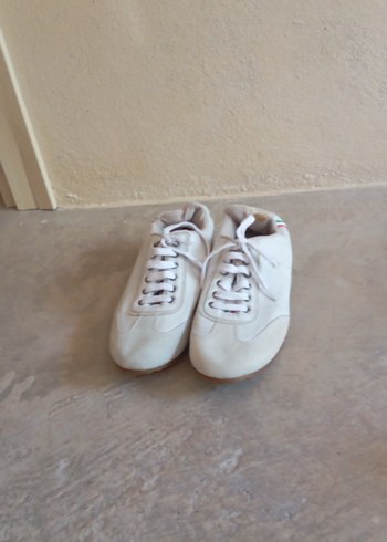 45 Beden Beyaz erkek Sneakers, Düz Taban, Spor Tarzı
