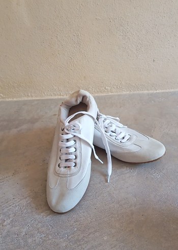 45 Beden beyaz Renk Beyaz erkek Sneakers, Düz Taban, Spor Tarzı