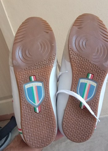 Italia Independent Beyaz erkek Sneakers, Düz Taban, Spor Tarzı