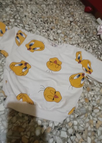 4 Yaş Beden beyaz Renk kız çocuğu için pijama takımı 4 yaş