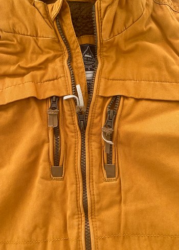 Kahverengi/koyu sarı tonlarında 8-9 yaş erkek mont - Görsel 4