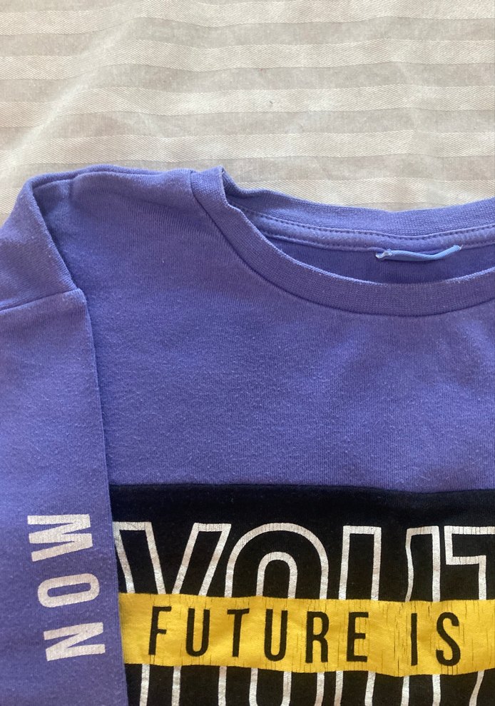 Erkek Mor Uzun Kollu Sweatshirt - Görsel 3