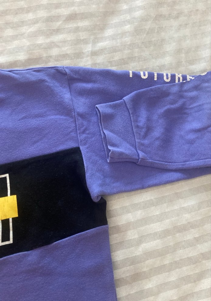 Erkek Mor Uzun Kollu Sweatshirt - Görsel 2