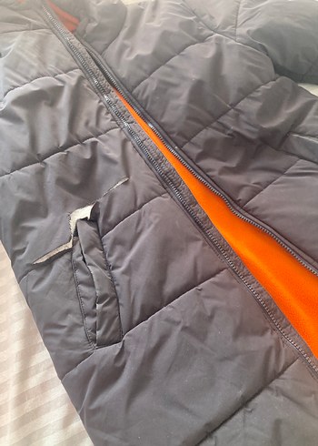 Siyah Erkek  Kışlık Kaban Kapüşonlu - Görsel 4