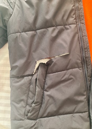 Siyah Erkek  Kışlık Kaban Kapüşonlu - Görsel 3