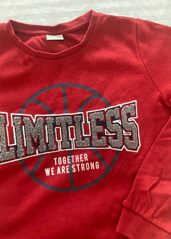 Kırmızı Erkek Sweatshirt Limitless Baskılı - Görsel 2