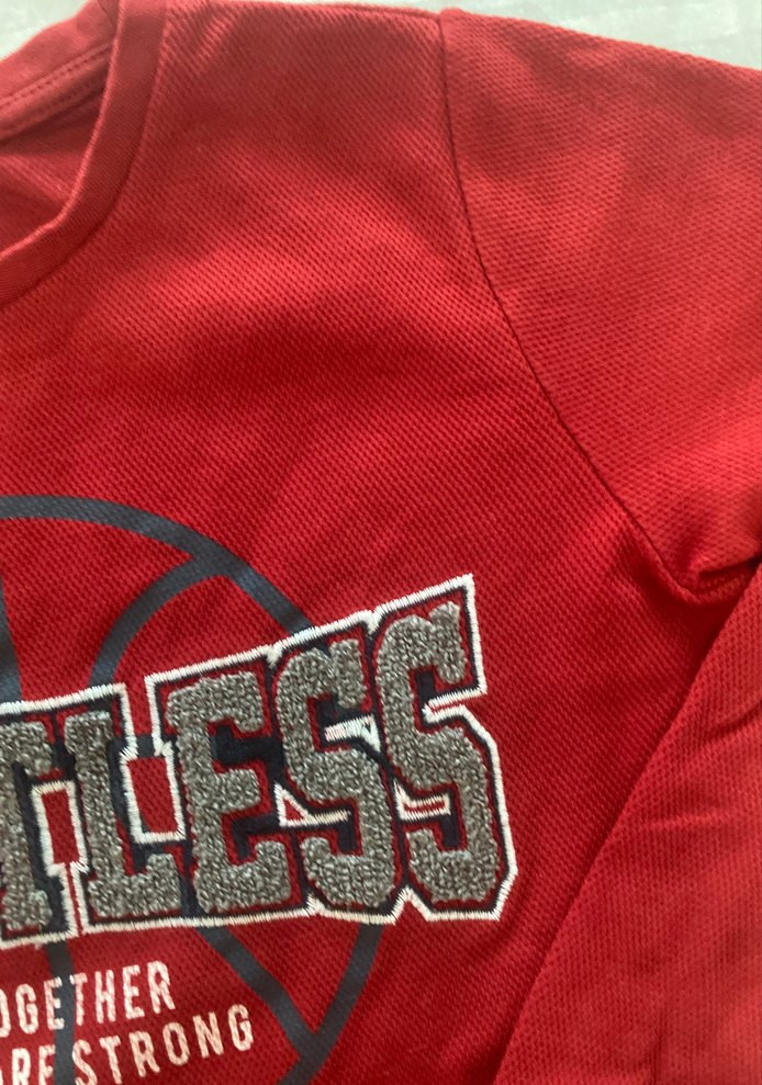 Kırmızı Erkek Sweatshirt Limitless Baskılı - Görsel 3