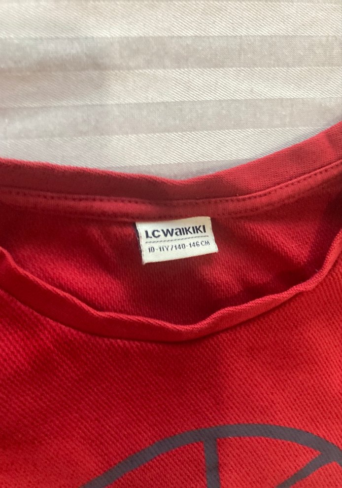 Kırmızı Erkek Sweatshirt Limitless Baskılı - Görsel 4