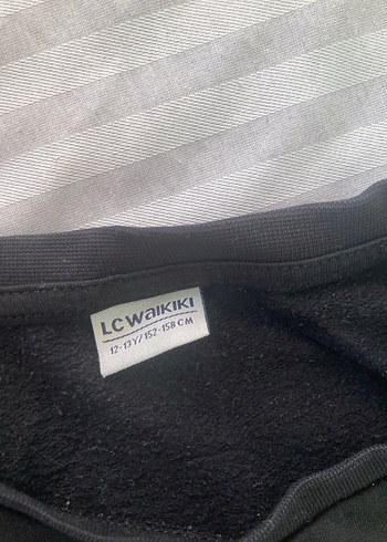 Siyah Erkek Sweatshirt Uzun Kollu Rahat Kesim - Görsel 4