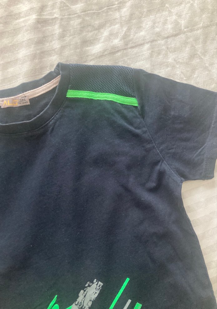 Lacivert Erkek Çocuk Kısa Kollu Tişört - Görsel 2