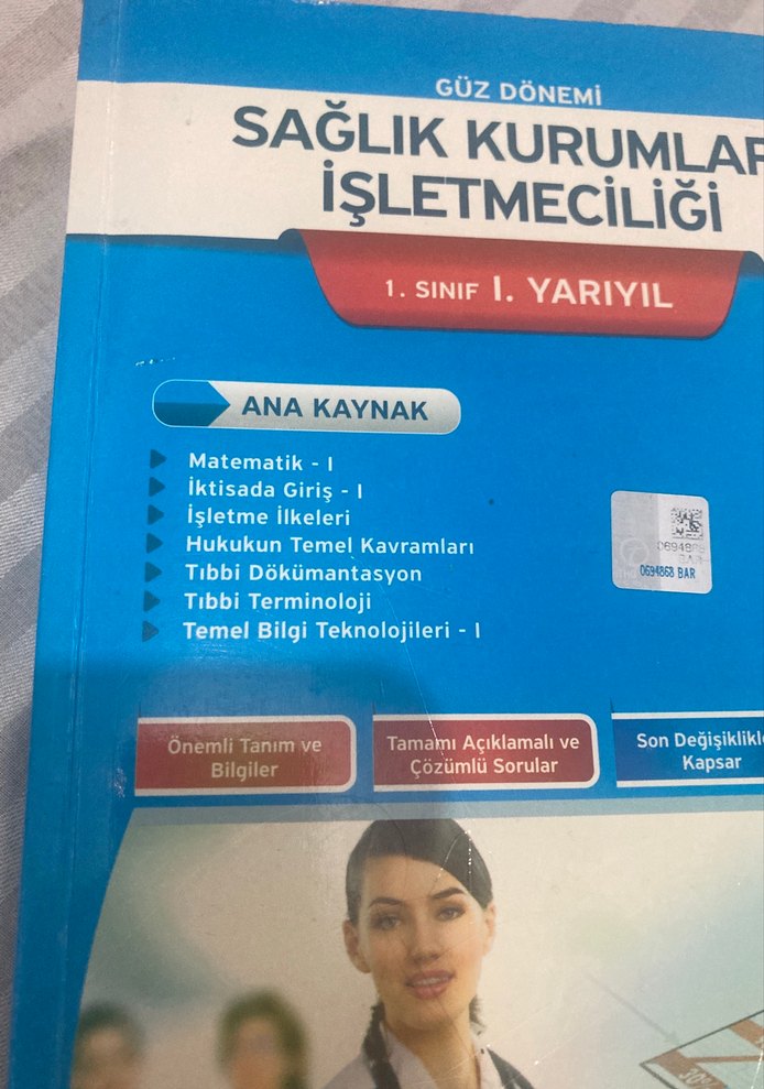 Sağlık Kurumları İşletmeciliği 1. Yarıyıl Kitabı - Görsel 2