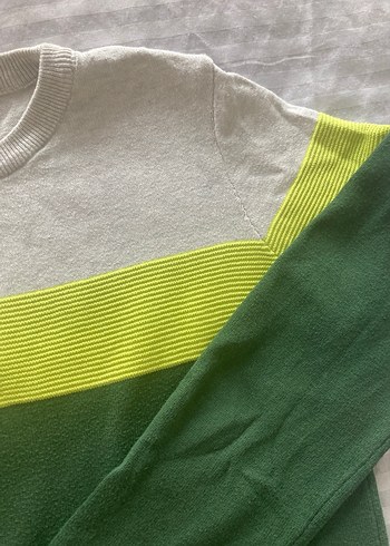 Erkek Çocuk Yeşil Pamuklu Triko Kazak - Görsel 3