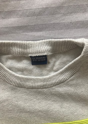 Erkek Çocuk Yeşil Pamuklu Triko Kazak - Görsel 4