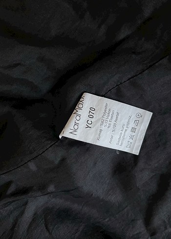 m Beden siyah Renk Tek Düğmeli Siyah Kadın Kaban