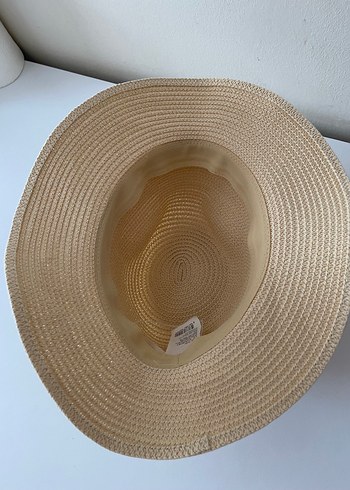 Beden camel Renk Bej Kadın Pilili Bohem Şapka