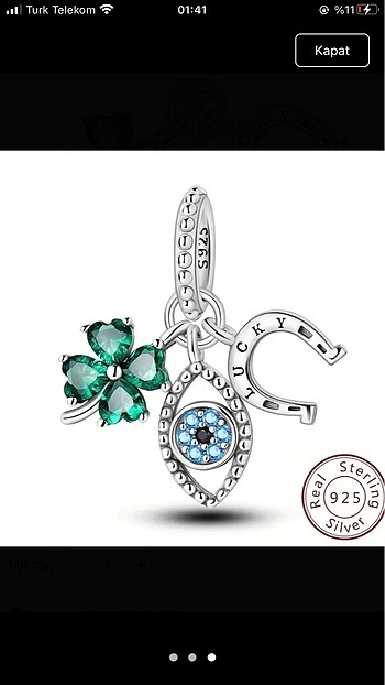 Lucky yonca sallantılı Charm