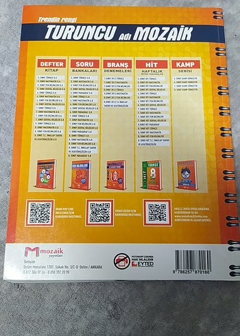 8. Sınıf T.C. İnkılap Tarihi ve Atatürkçülük Defter Kitap