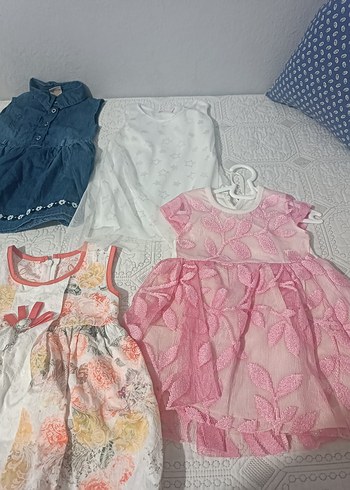 12-18 Ay Beden kız bebek elbiseleri