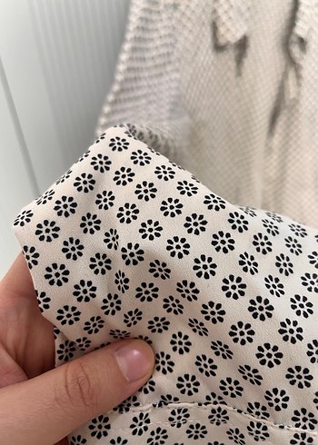 Düğmeli Bohem Gri  Bluzu - Görsel 5