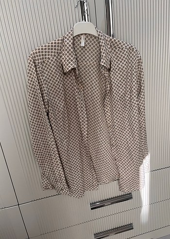 Düğmeli Bohem Gri  Bluzu - Görsel 4