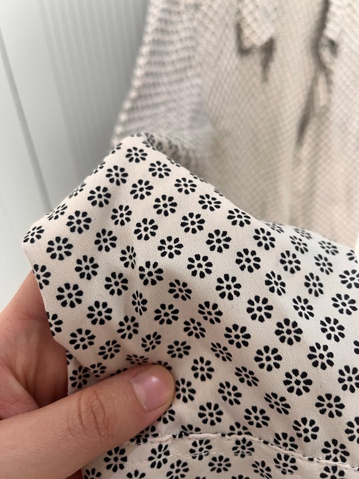 Düğmeli Bohem Gri  Bluzu - Görsel 5