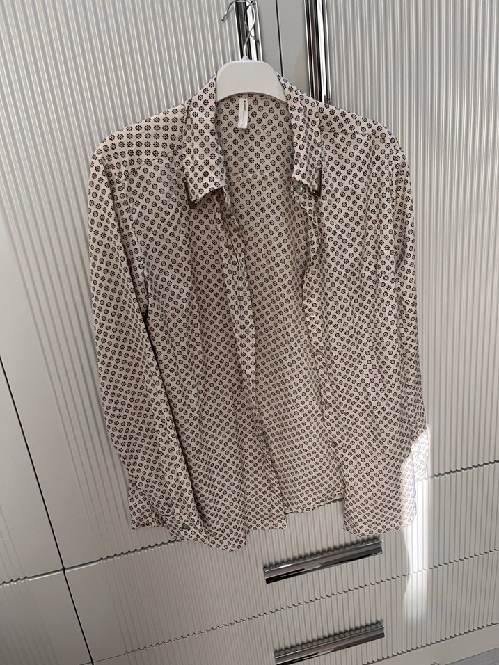 Düğmeli Bohem Gri  Bluzu - Görsel 4