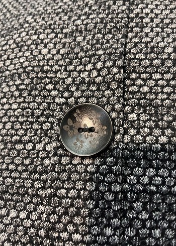 Düğmeli Gri Kız Triko Hırka - Görsel 2