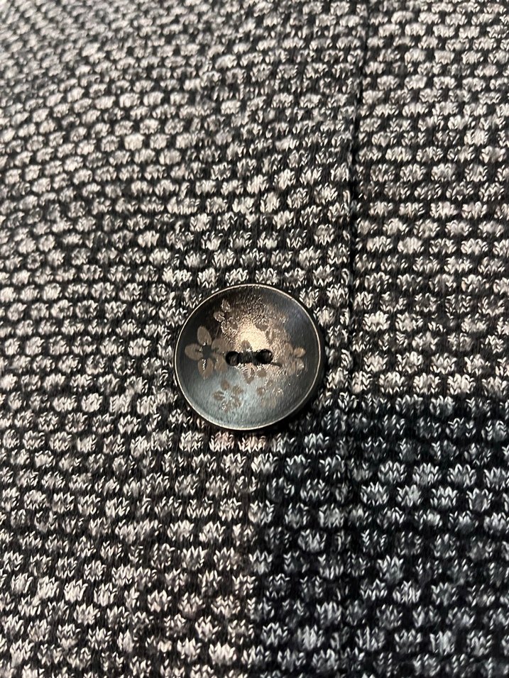 Düğmeli Gri Kız Triko Hırka - Görsel 2