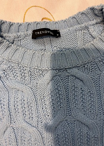 Gri Örgü Kadın Kazak - Görsel 2