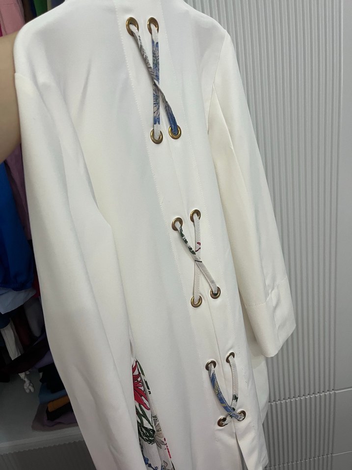 Beyaz Kadın Blazer Ceket - Görsel 2