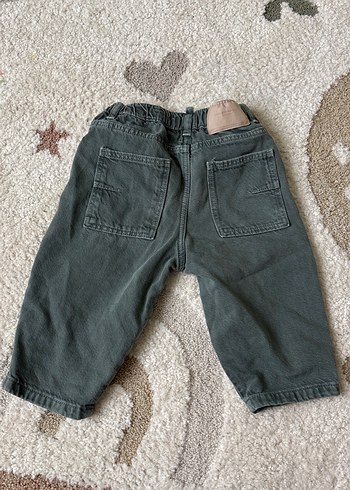 Zara Yeşil Erkek Çocuk Rahat Kesim Denim Pantolon - Görsel 2