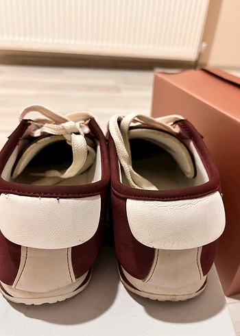 LC Waikiki Bordo Kadın Dolgu Topuk Sneakers