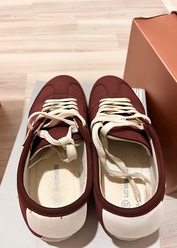 Bordo Kadın Dolgu Topuk Sneakers