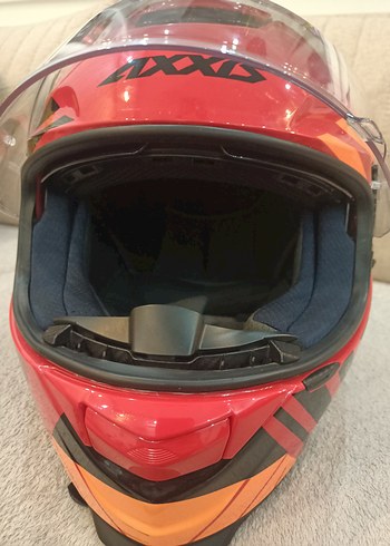 Renkli Baskılı Biker Kask - Görsel 2