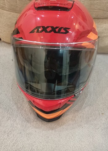 Renkli Baskılı Biker Kask - Görsel 7