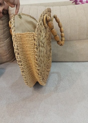 hasır el yapımı çanta - Görsel 4