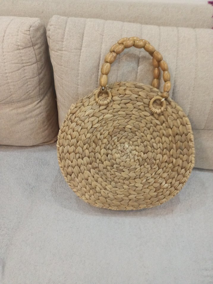 hasır el yapımı çanta - Görsel 2