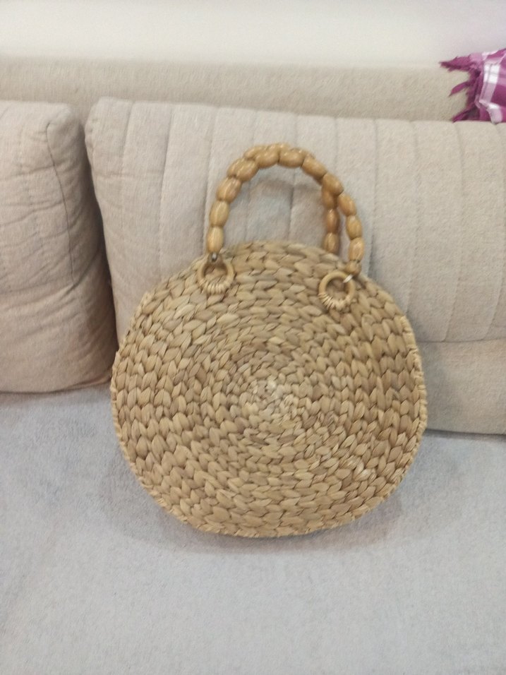 hasır el yapımı çanta - Görsel 3