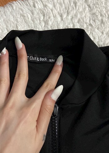 Siyah Body Fermuarlı - Görsel 2