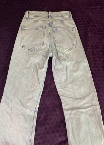 Stradivarius Buz Mavisi Kot Pantolon - Görsel 4