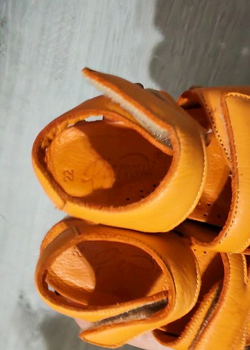 Sarı kızÇocuk Cırt Cırtlı Sandalet - Görsel 3