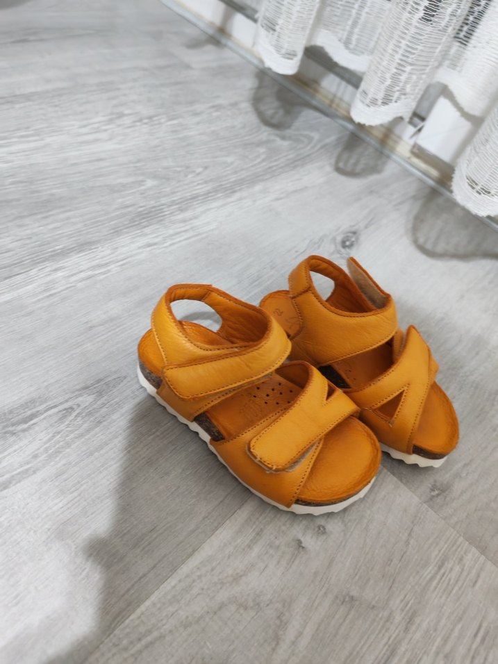 Sarı kızÇocuk Cırt Cırtlı Sandalet - Görsel 2