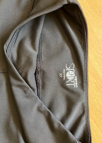 Siyah Elastik Bel Basic Kadın Tayt - Görsel 3