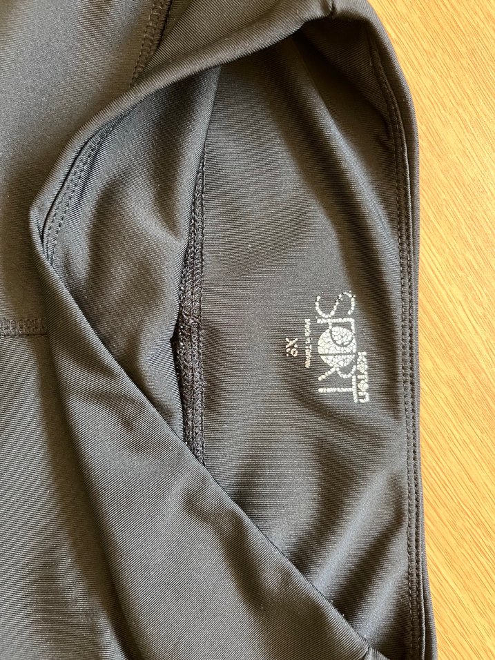 Siyah Elastik Bel Basic Kadın Tayt - Görsel 3