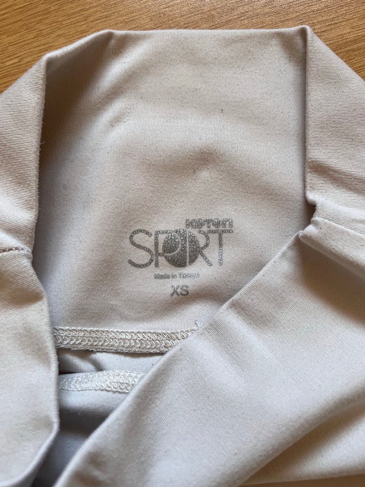 Krem kadın tayt - Görsel 2