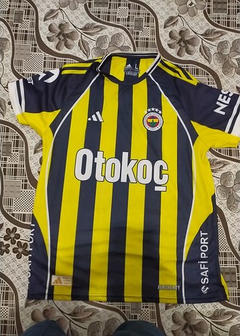 Adidas Fenerbahce Sari Lacivert Dikey Cizgili Forma