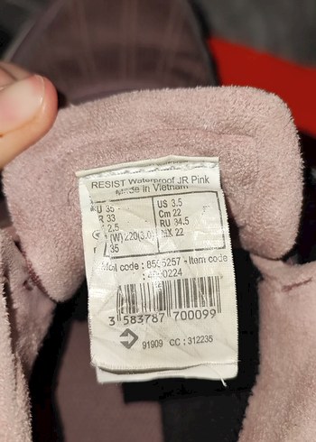 35 Beden Pembe Yüksek Topuklu Spor Bot