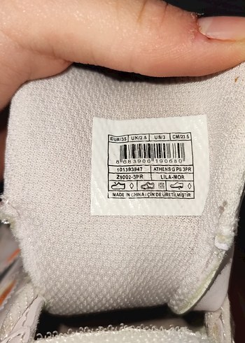 35 Beden mor Renk Lotto Kadın lila Spor Ayakkabı