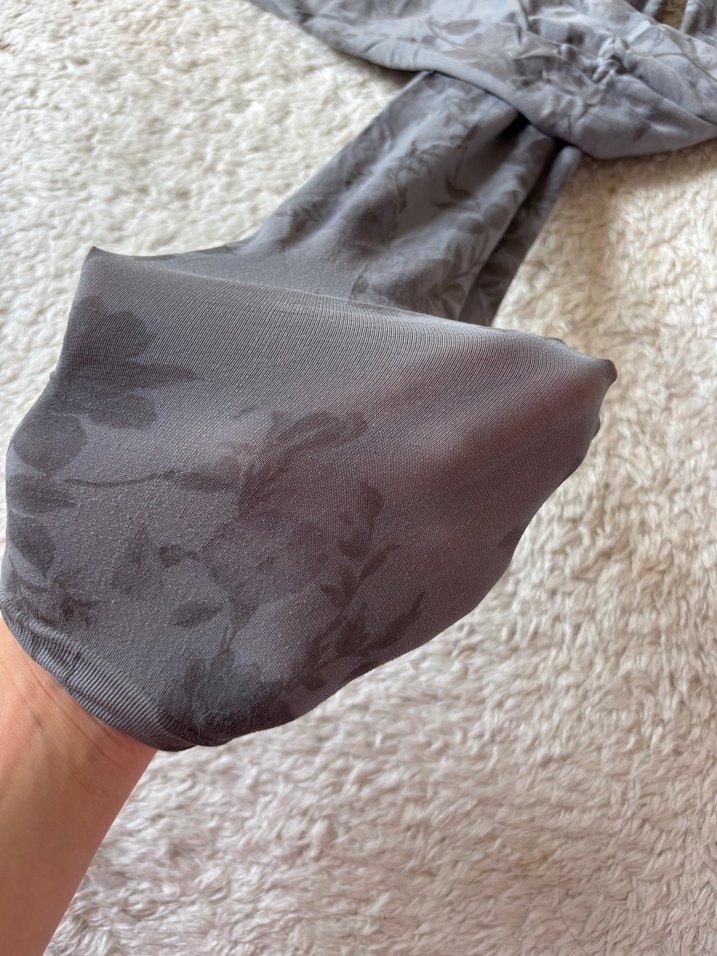 Bohem Gri Drapeli Kadın külotlu çorap - Görsel 2